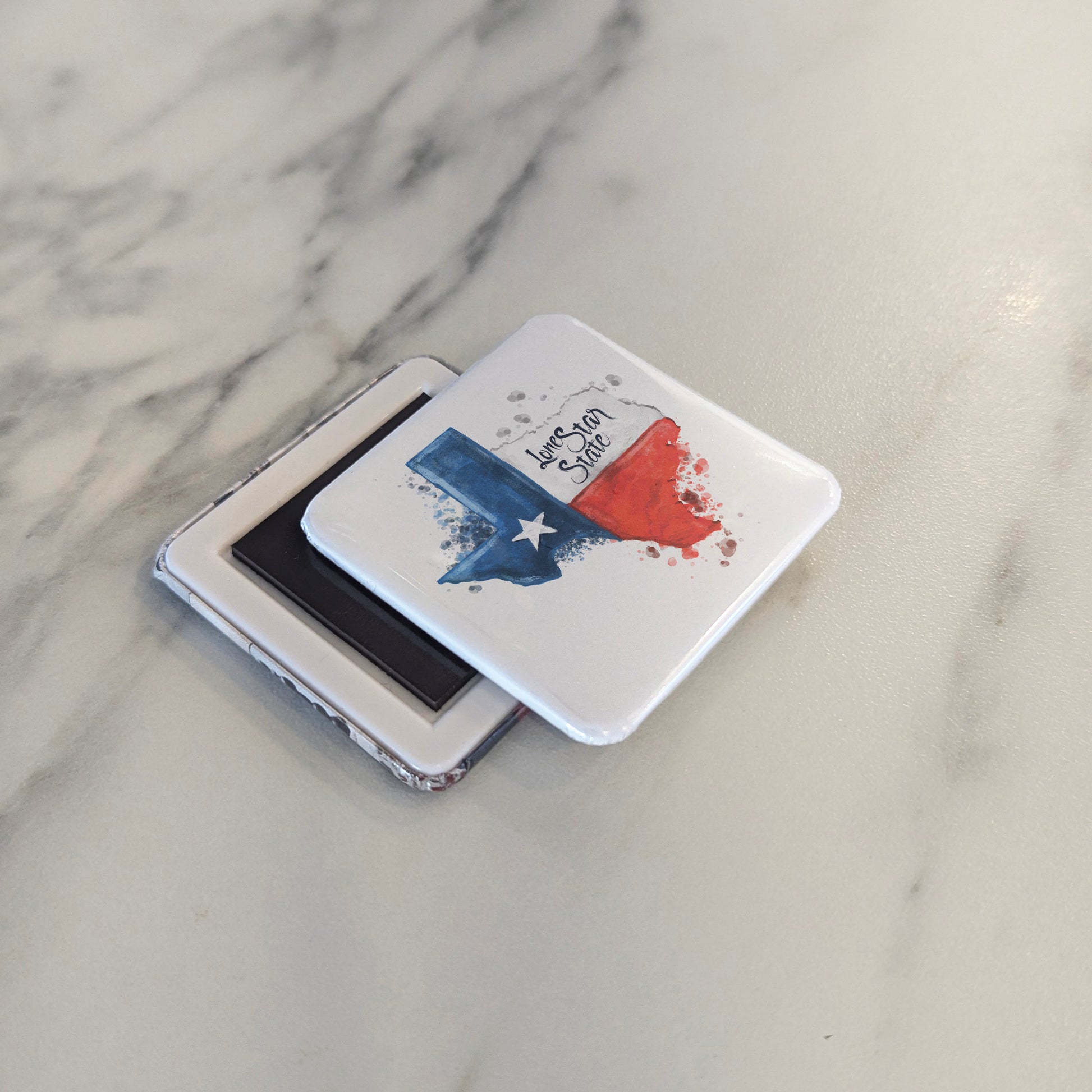 Texas Magnet | Lone Star State Watercolor | 2×2 | Made in Canada - PhiloPerse
