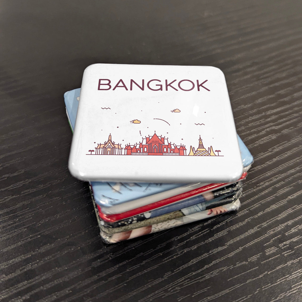 Bangkok Thailand Asia Magnet | City of Angels on the Chao Phraya River | 2x2 | Made in Canada