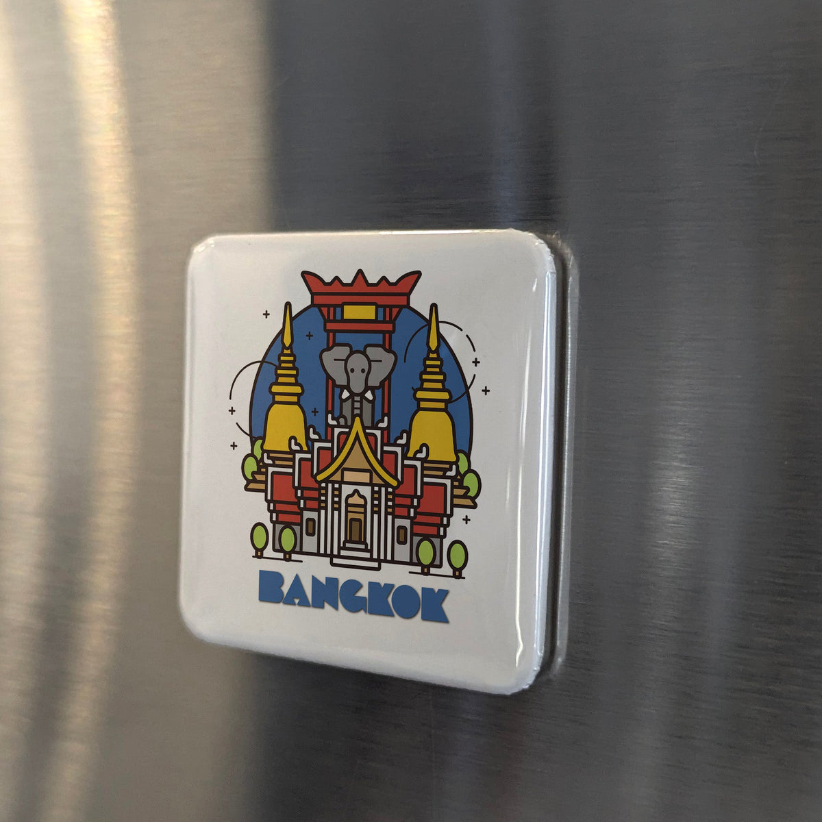 Bangkok Thailand Asia Magnet | Grand Palace Landmark of the Chakri Kingdom | 2x2 | Made in Canada