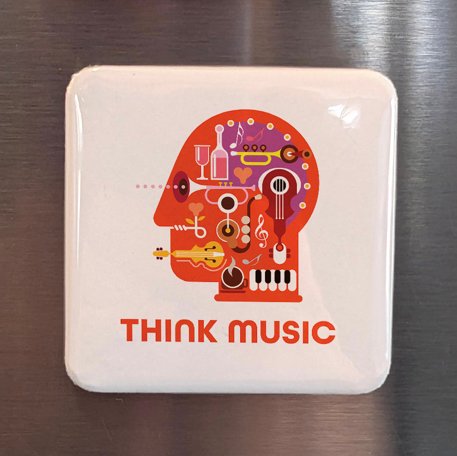 Think Music Fridge Magnet - PhiloPerse