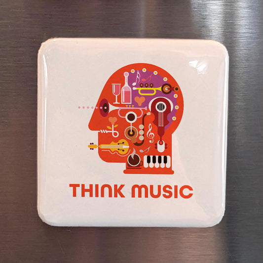 Think Music Fridge Magnet - PhiloPerse