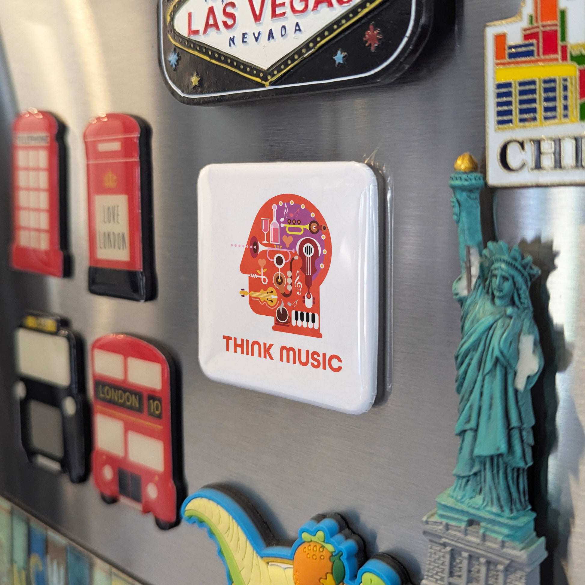 Think Music Fridge Magnet - PhiloPerse