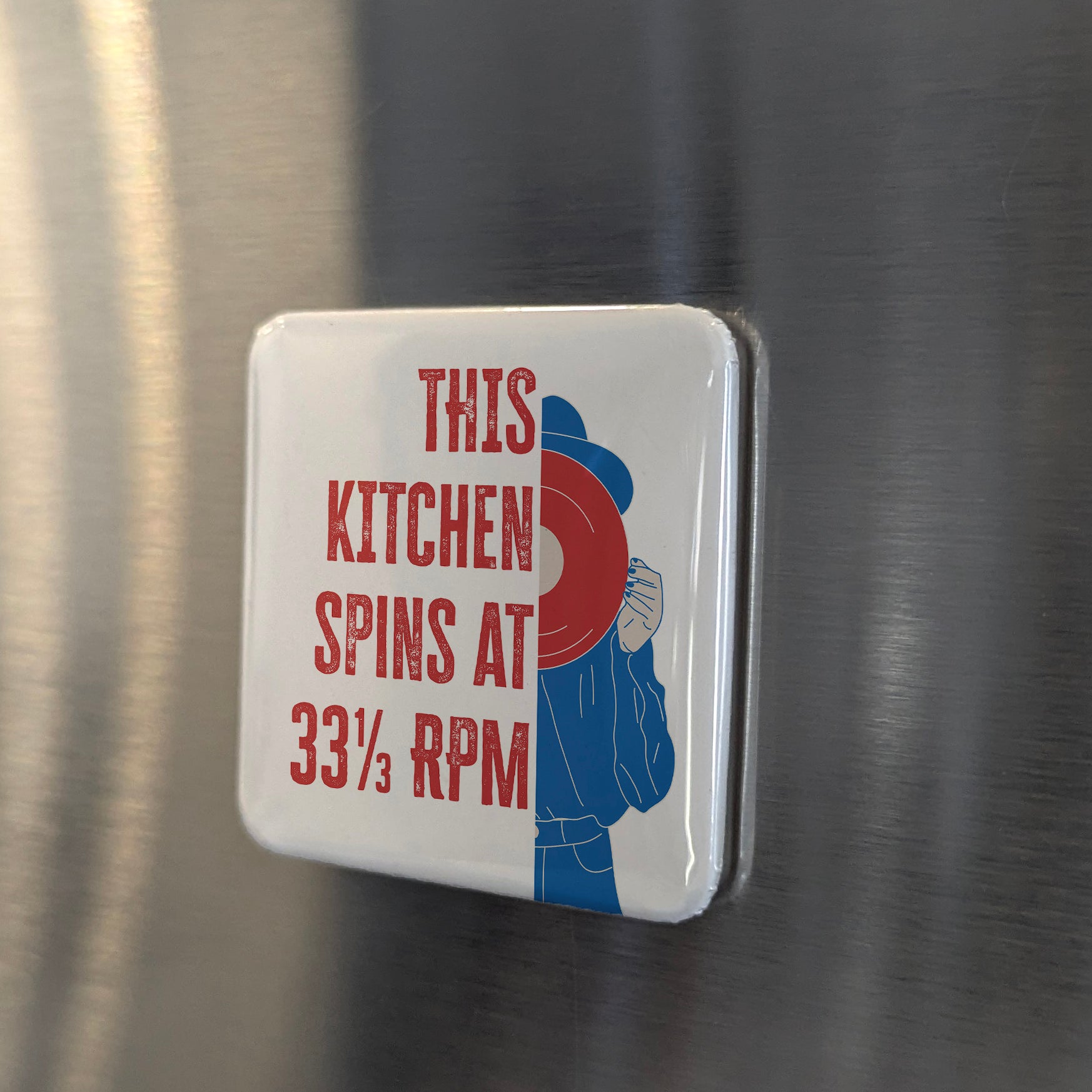 This Kitchen Spins at 33⅓ RPM Fridge Magnet - PhiloPerse