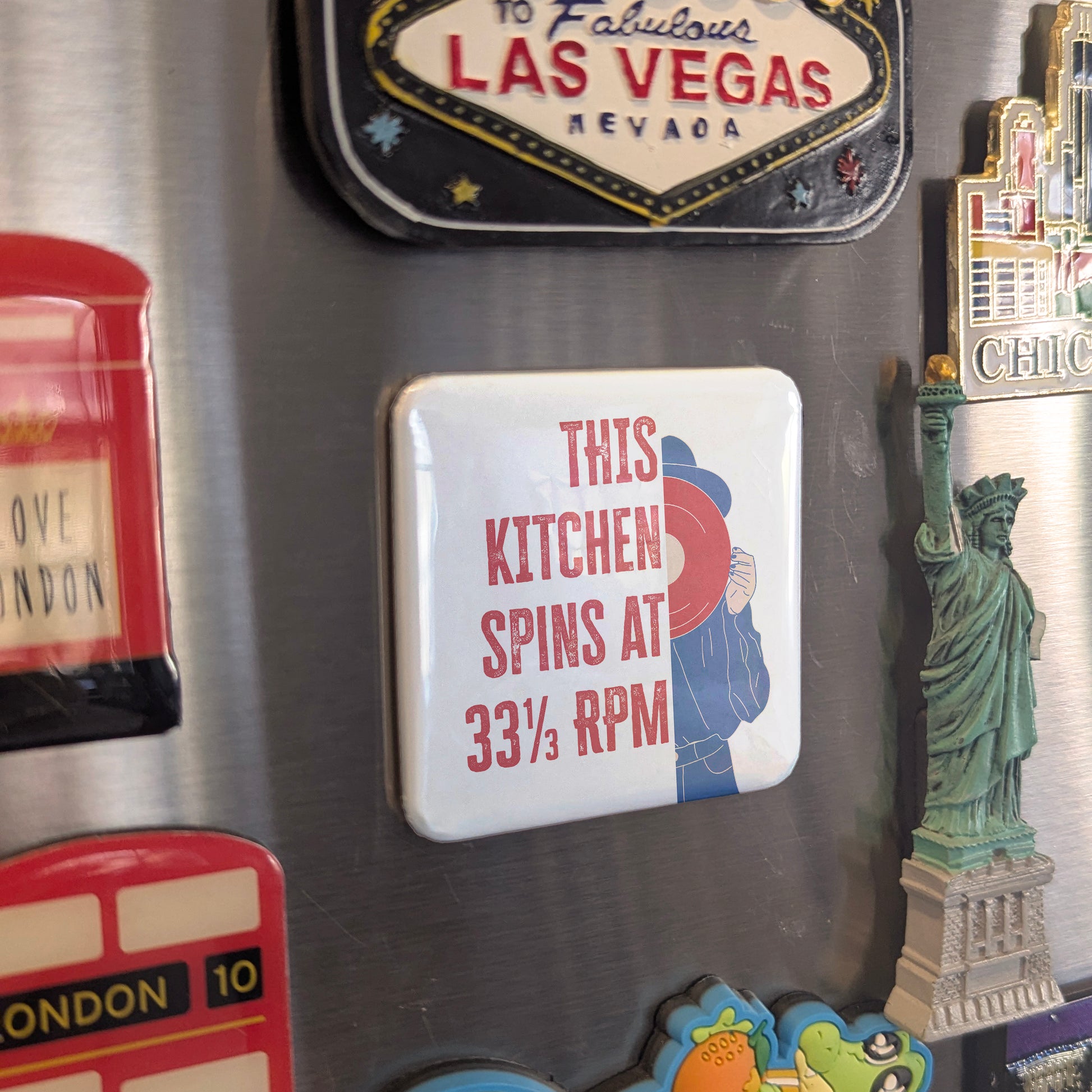 This Kitchen Spins at 33⅓ RPM Fridge Magnet - PhiloPerse