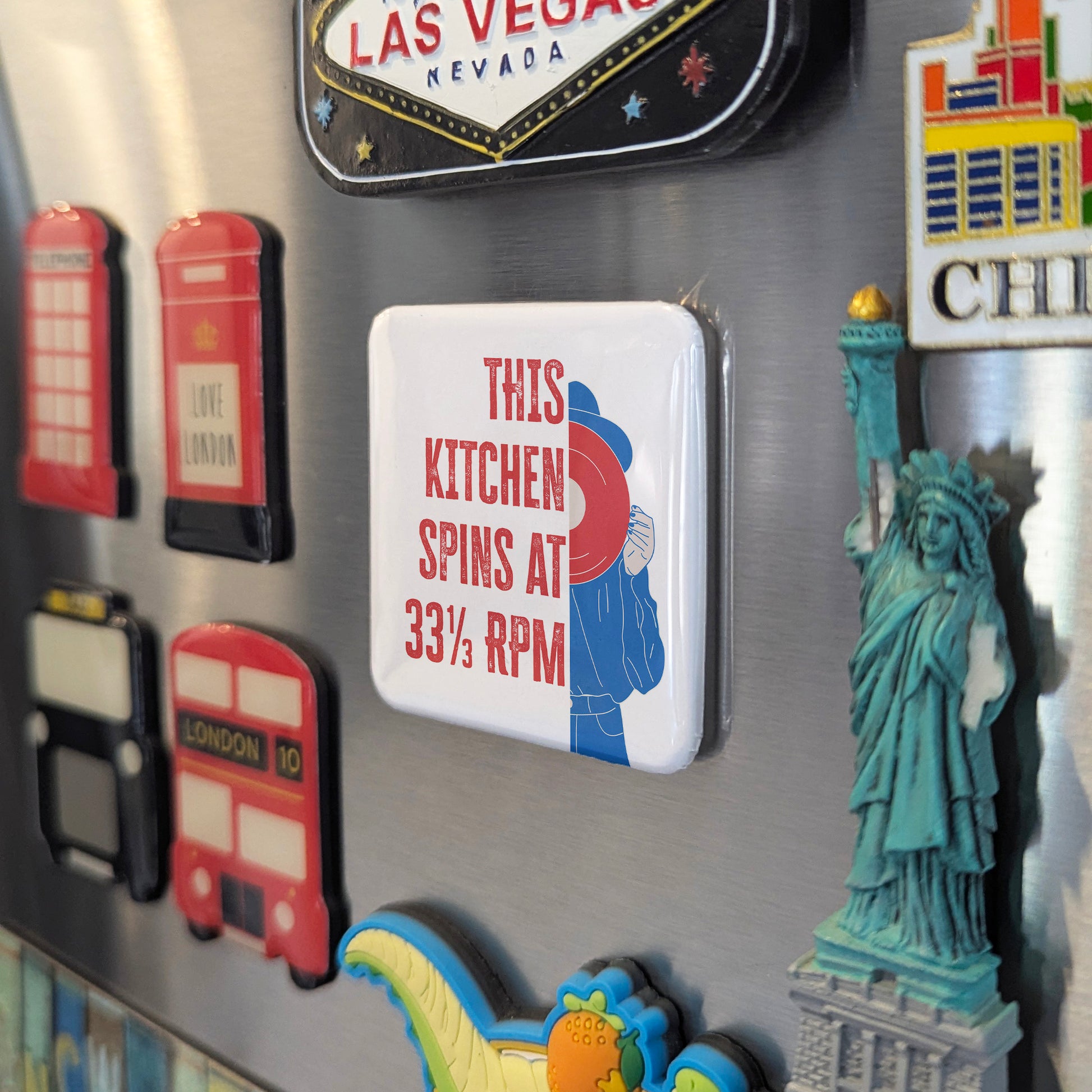 This Kitchen Spins at 33⅓ RPM Fridge Magnet - PhiloPerse