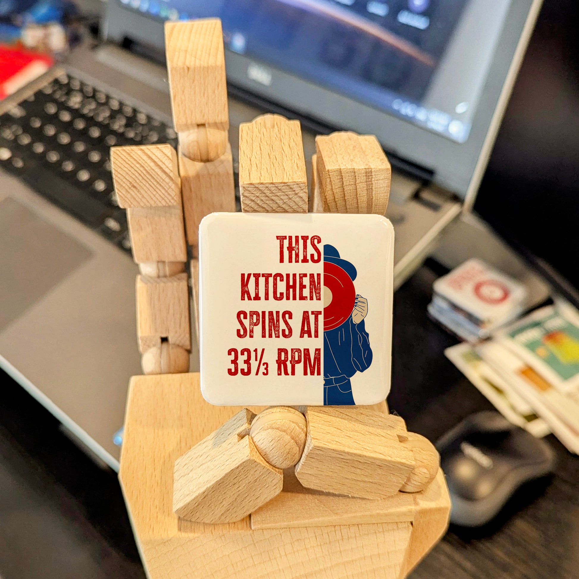This Kitchen Spins at 33⅓ RPM Fridge Magnet - PhiloPerse