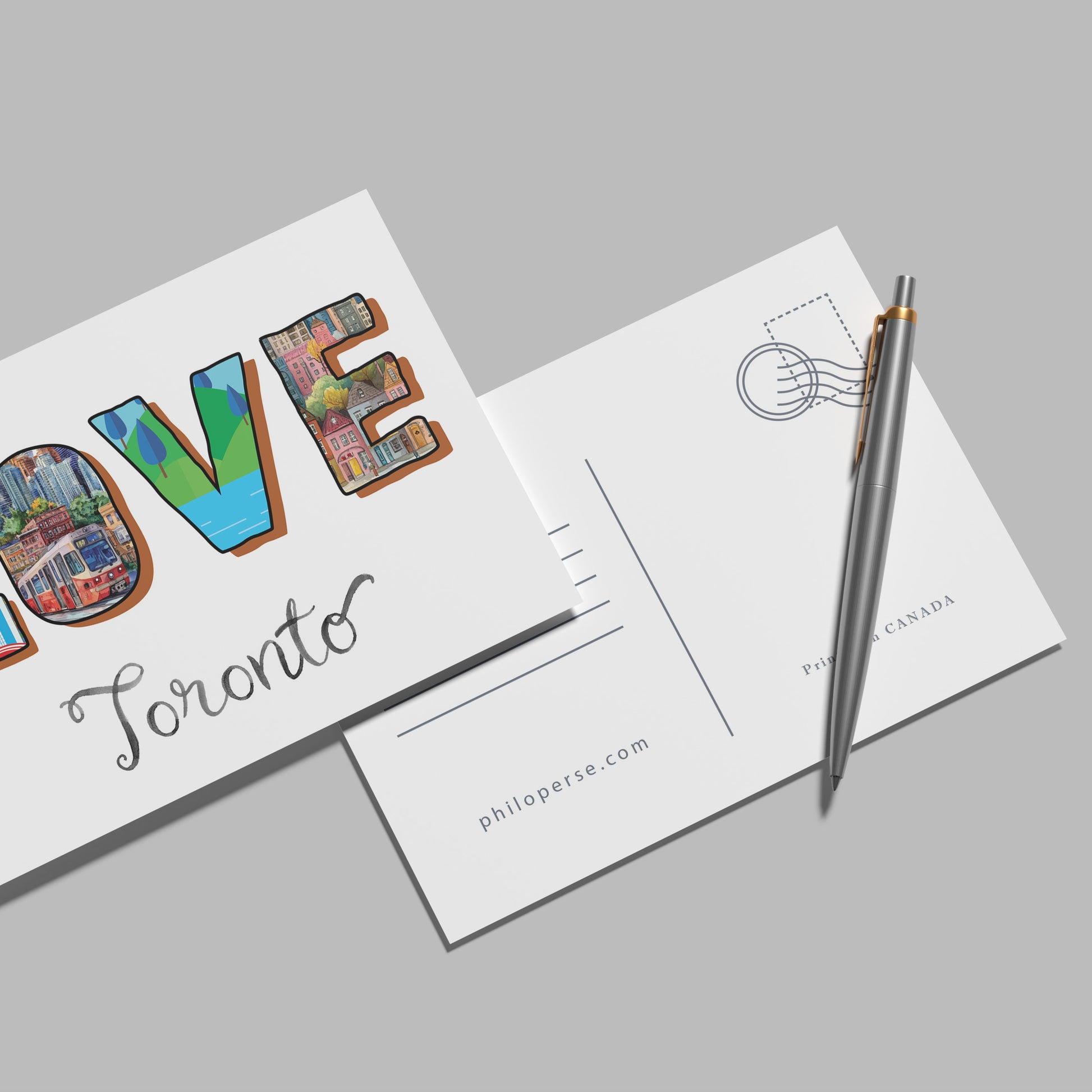 Toronto Illustrated Art Print & Postcard | 4×6 | Made in Canada - PhiloPerse