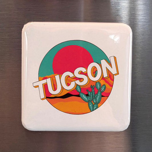 Tucson Arizona Magnet | Old Pueblo | 2×2 | Made in Canada - PhiloPerse