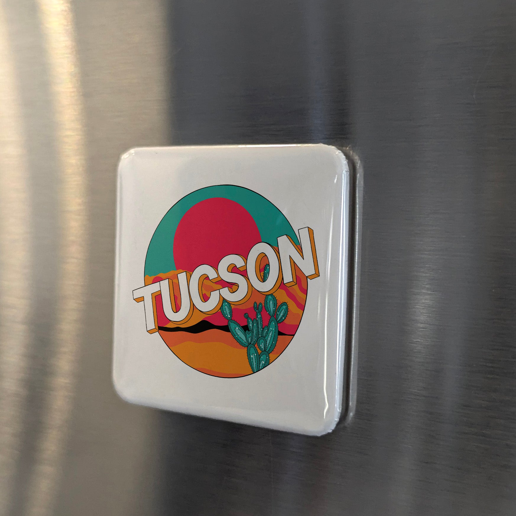 Tucson Arizona Magnet | Old Pueblo | 2×2 | Made in Canada - PhiloPerse