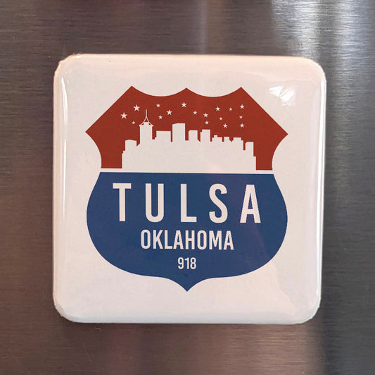 Tulsa Oklahoma Magnet | Oil Capital of the World | 2×2 | Made in Canada - PhiloPerse