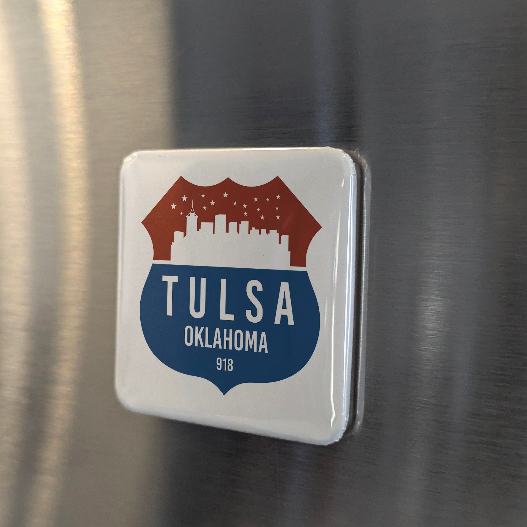 Tulsa Oklahoma Magnet | Oil Capital of the World | 2×2 | Made in Canada - PhiloPerse