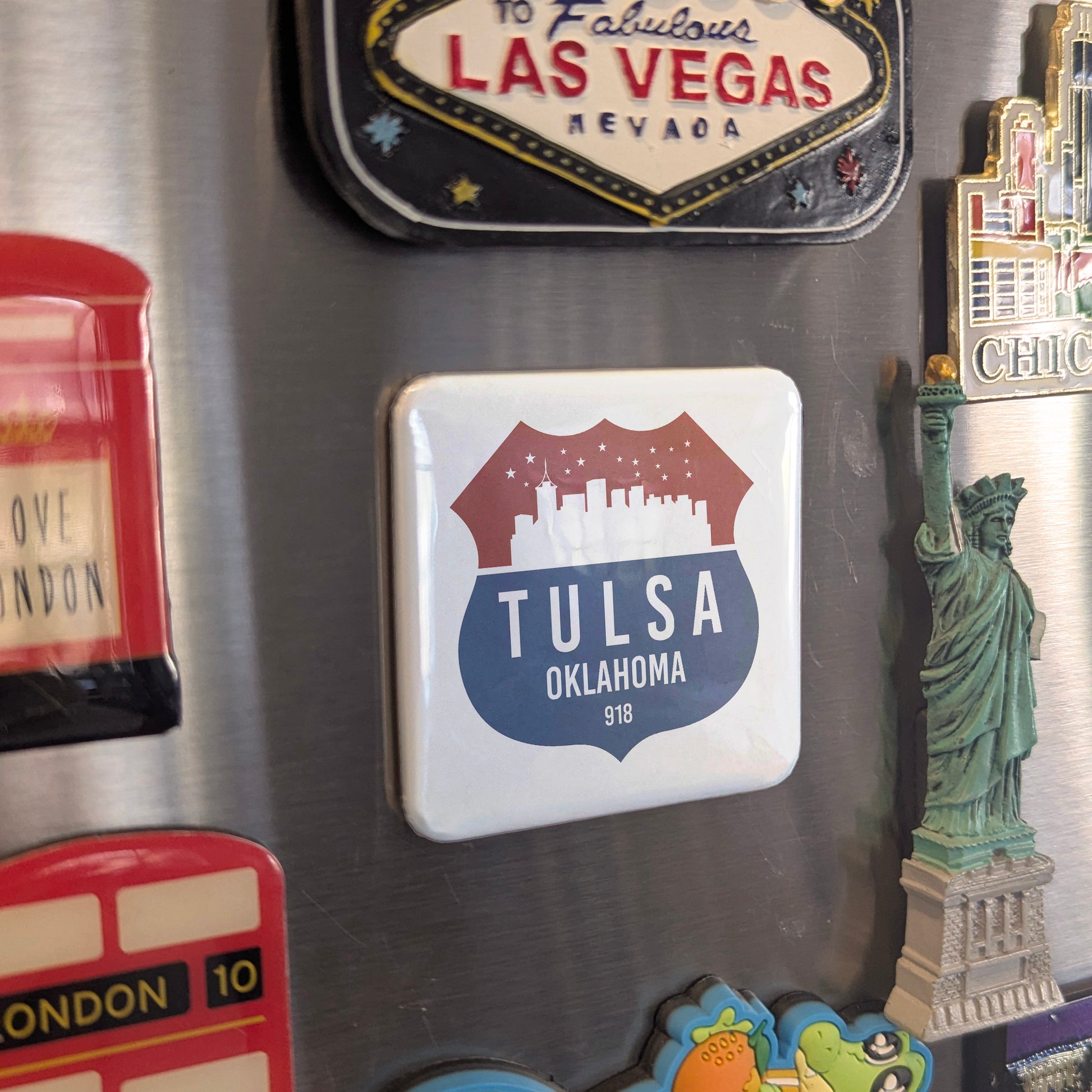Tulsa Oklahoma Magnet | Oil Capital of the World | 2×2 | Made in Canada - PhiloPerse