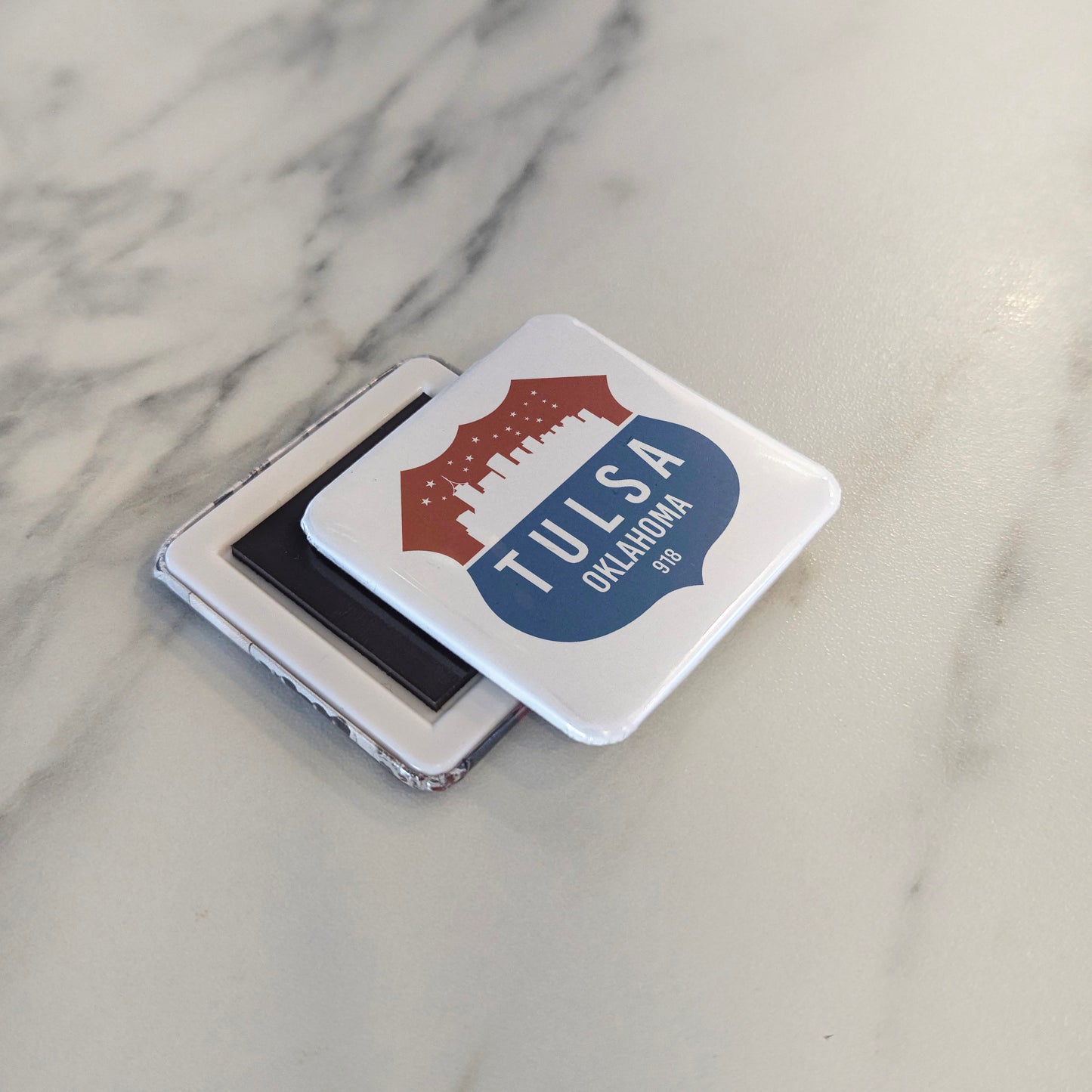 Tulsa Oklahoma Magnet | Oil Capital of the World | 2×2 | Made in Canada - PhiloPerse