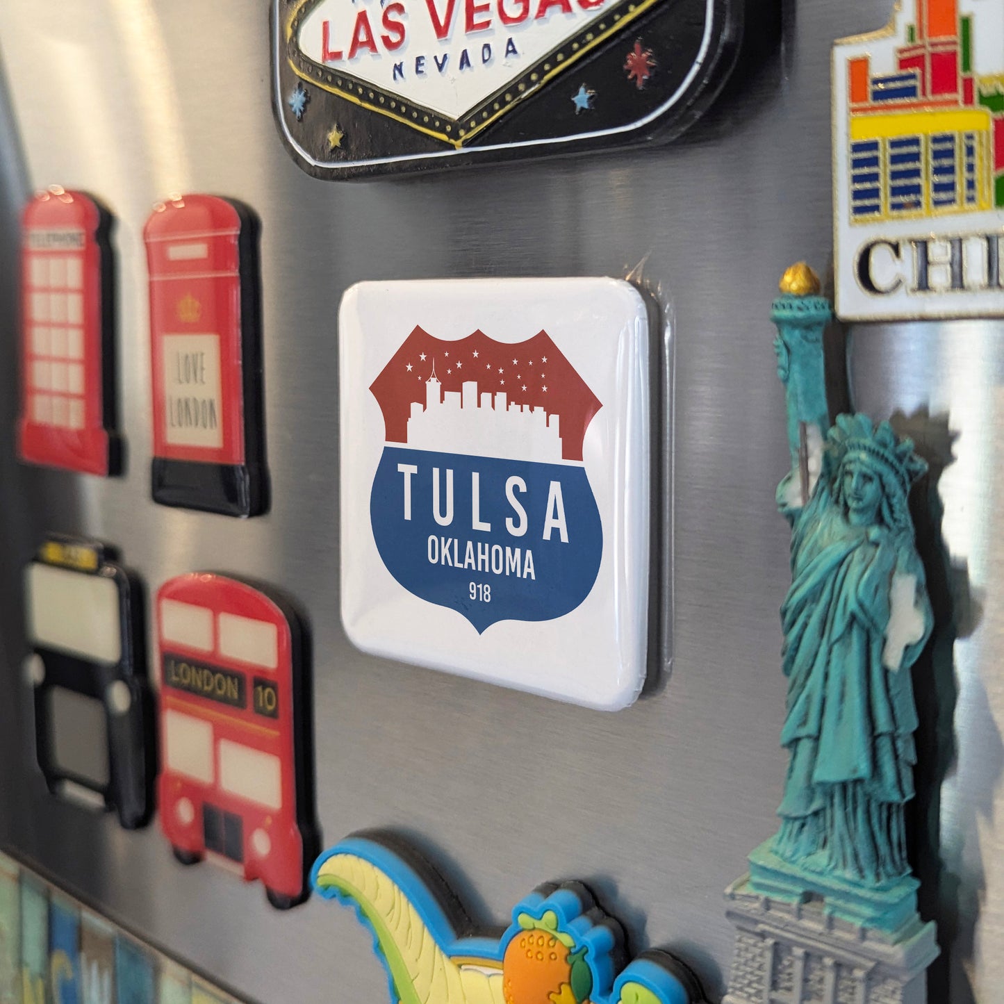 Tulsa Oklahoma Magnet | Oil Capital of the World | 2×2 | Made in Canada - PhiloPerse