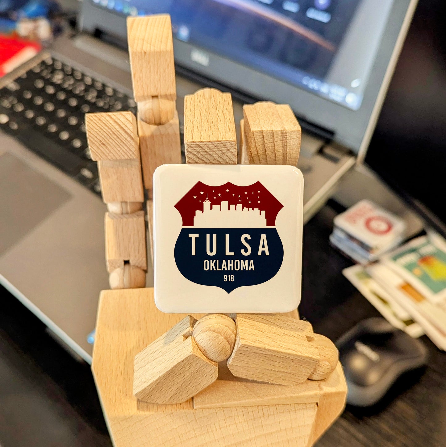 Tulsa Oklahoma Magnet | Oil Capital of the World | 2×2 | Made in Canada - PhiloPerse