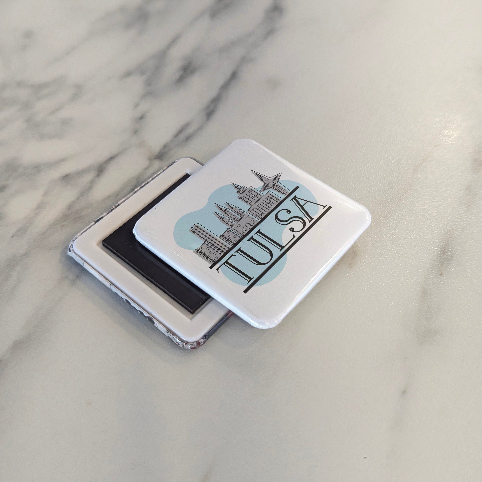 Tulsa Oklahoma Magnet | Art Deco Capital | 2×2 | Made in Canada - PhiloPerse