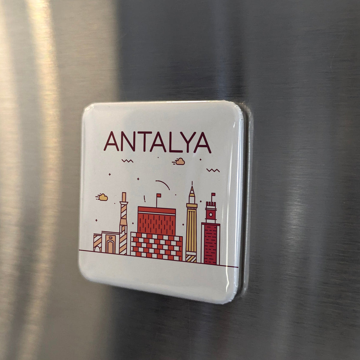 Antalya Turkiye Asia Magnet | Turkish Riviera on the Turquoise Coast | 2x2 | Made in Canada