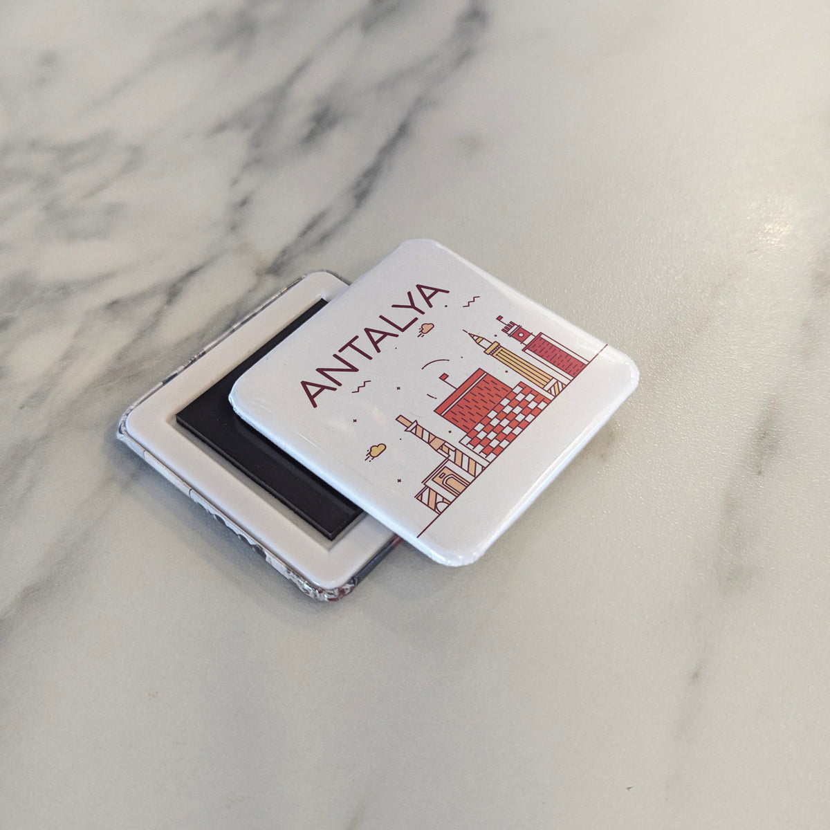 Antalya Turkiye Asia Magnet | Turkish Riviera on the Turquoise Coast | 2x2 | Made in Canada