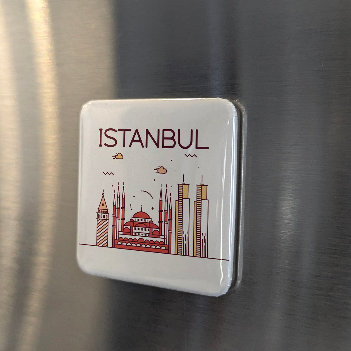 Istanbul Turkiye Magnet | City of Two Continents and Bridge Between East and West | 2x2 | Made in Canada