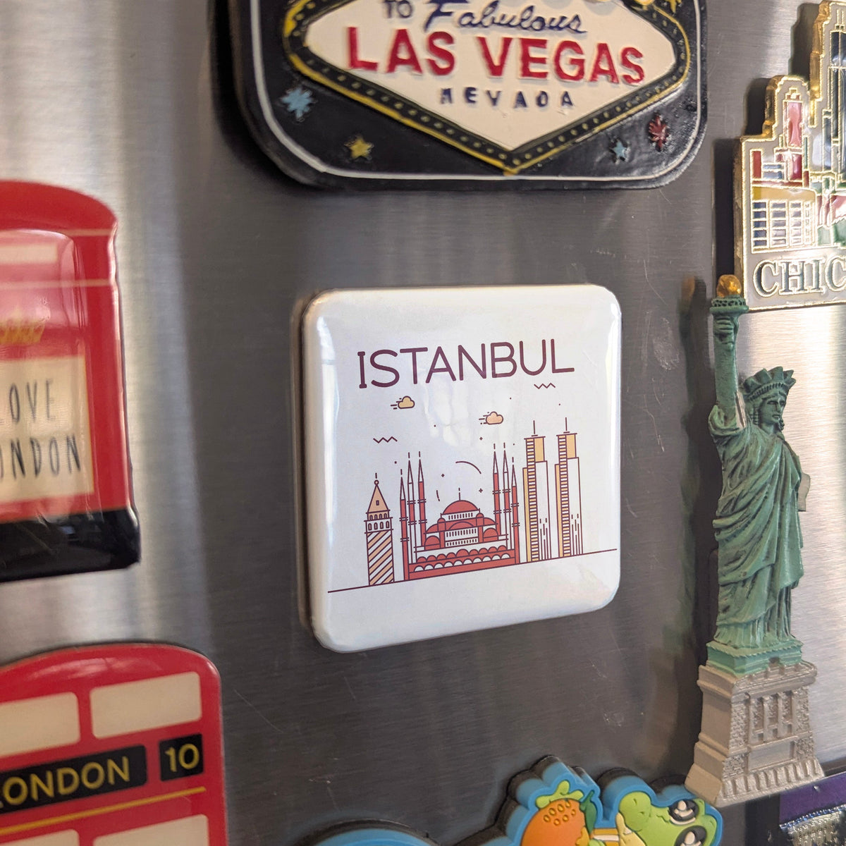 Istanbul Turkiye Magnet | City of Two Continents and Bridge Between East and West | 2x2 | Made in Canada
