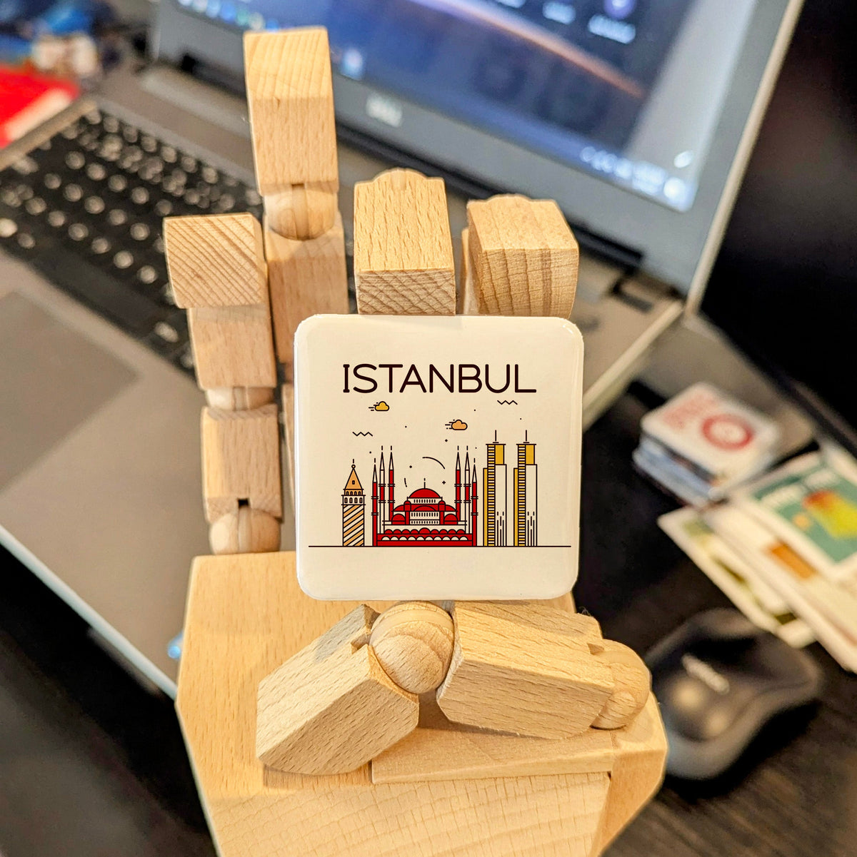 Istanbul Turkiye Magnet | City of Two Continents and Bridge Between East and West | 2x2 | Made in Canada