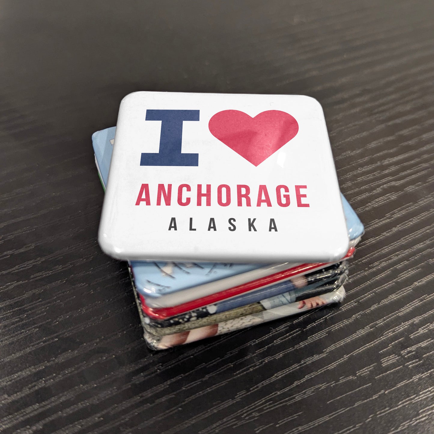 Anchorage Alaska Magnet | Last Frontier | 2×2 | Made in Canada