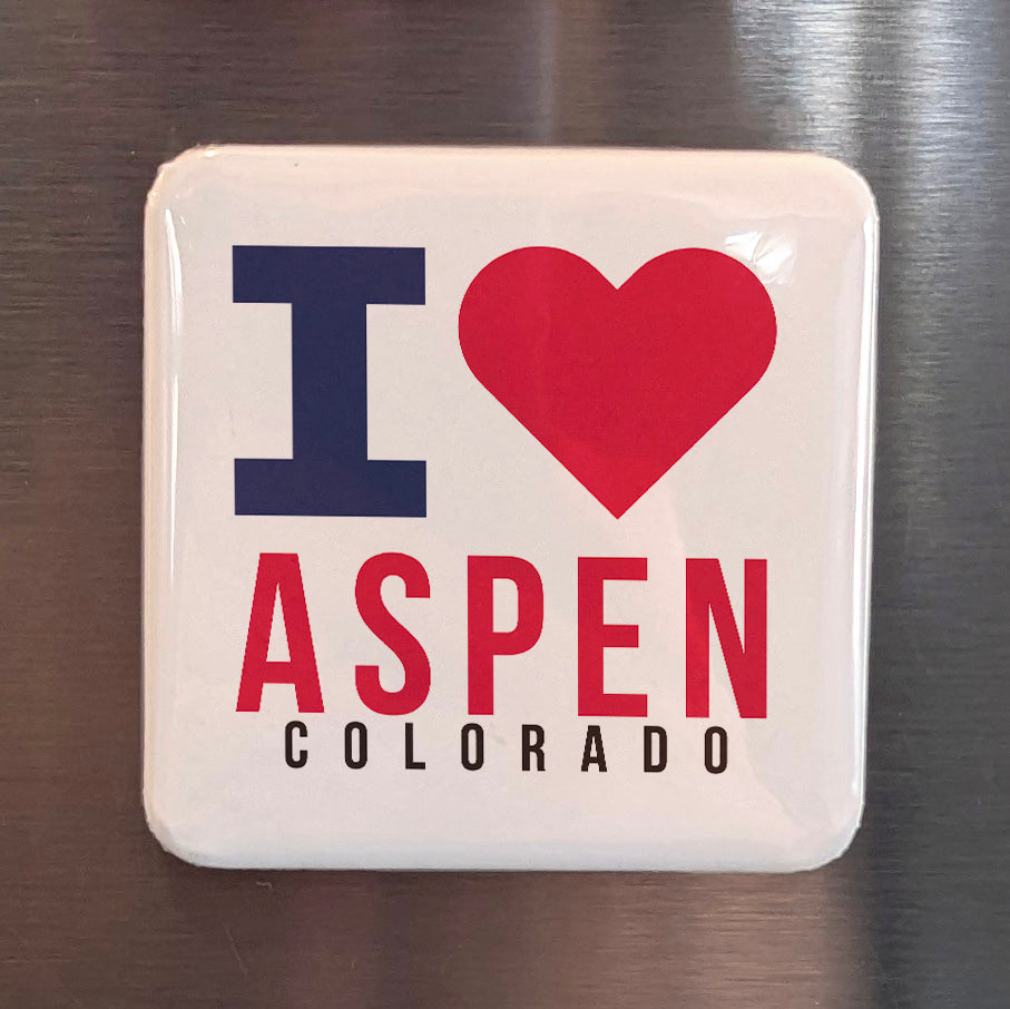 Aspen Colorado Magnet | Ski Capital | 2×2 | Made in Canada