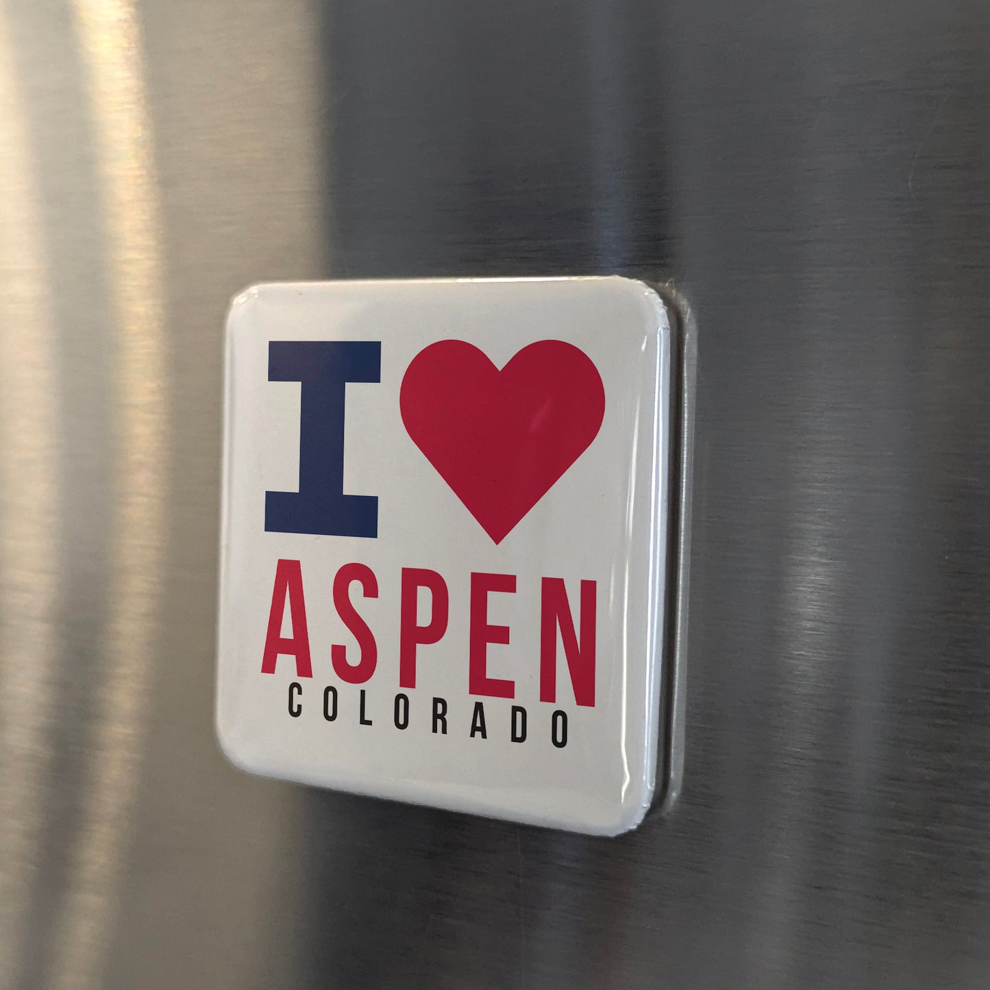 Aspen Colorado Magnet | Ski Capital | 2×2 | Made in Canada