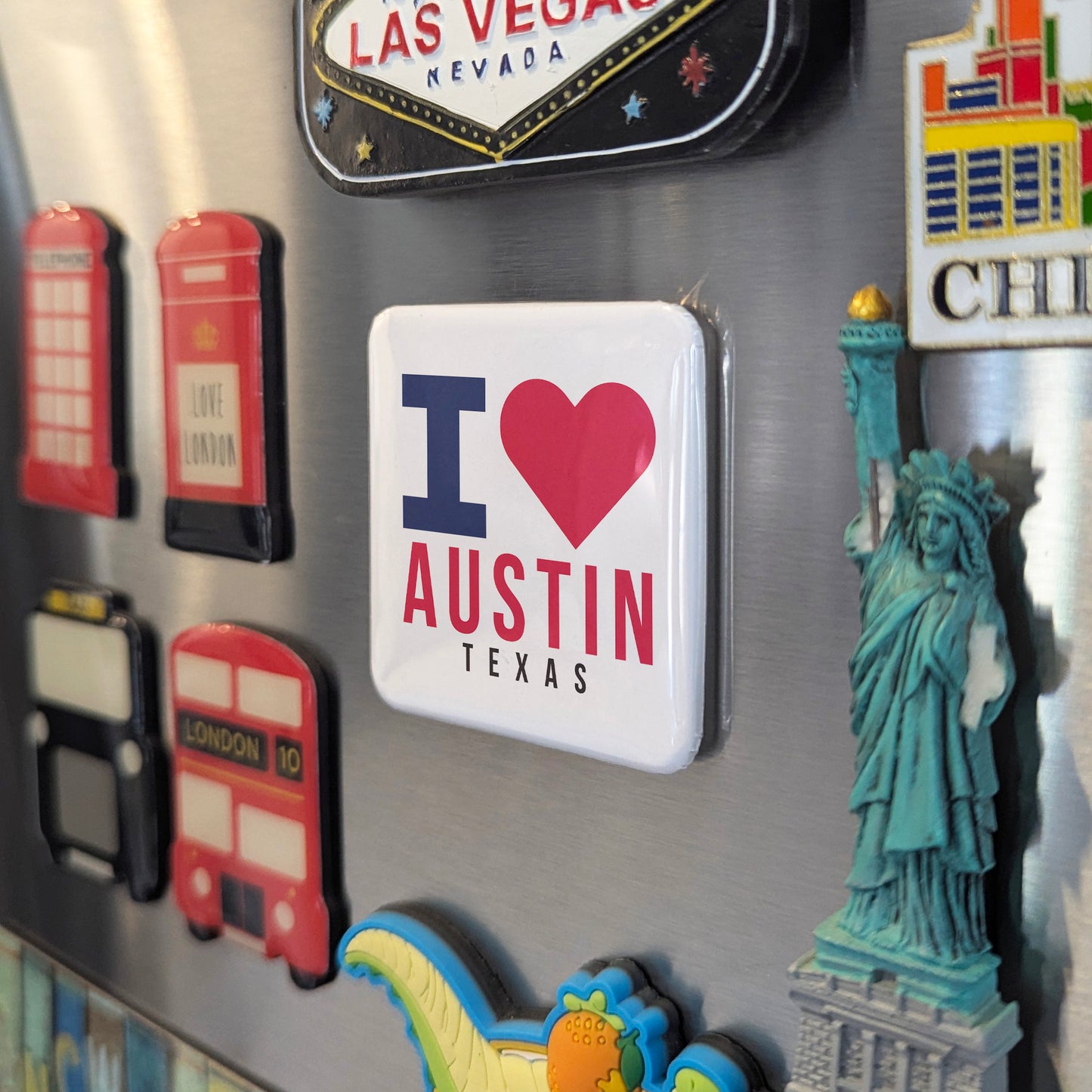 Austin Texas Magnet | Keep Austin Weird | 2×2 | Made in Canada