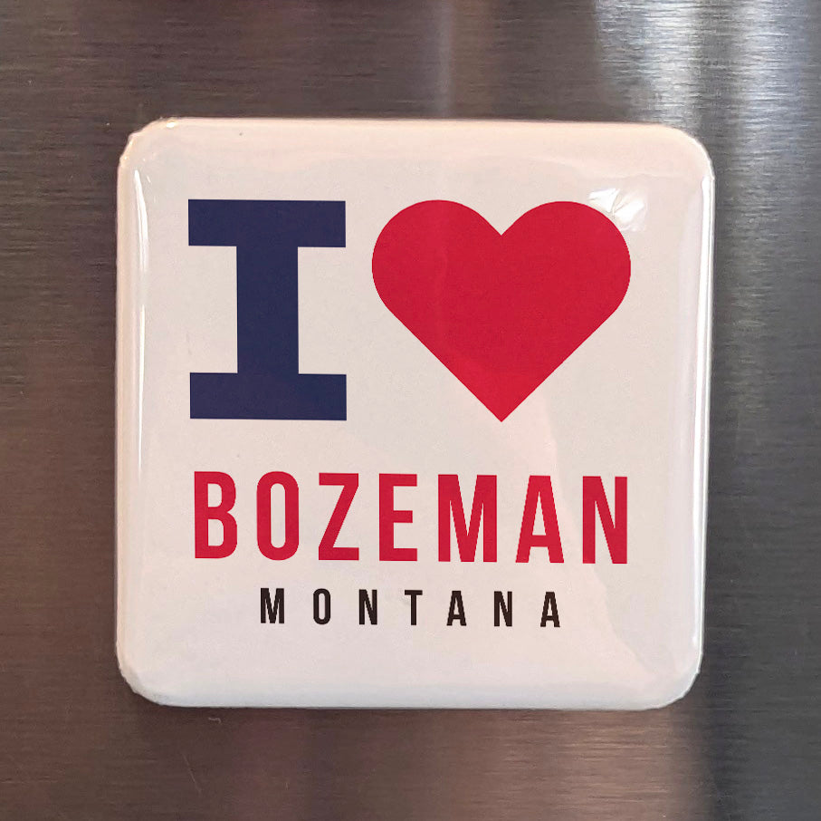 Bozeman Montana Magnet | Gateway to Yellowstone | 2×2 | Made in Canada