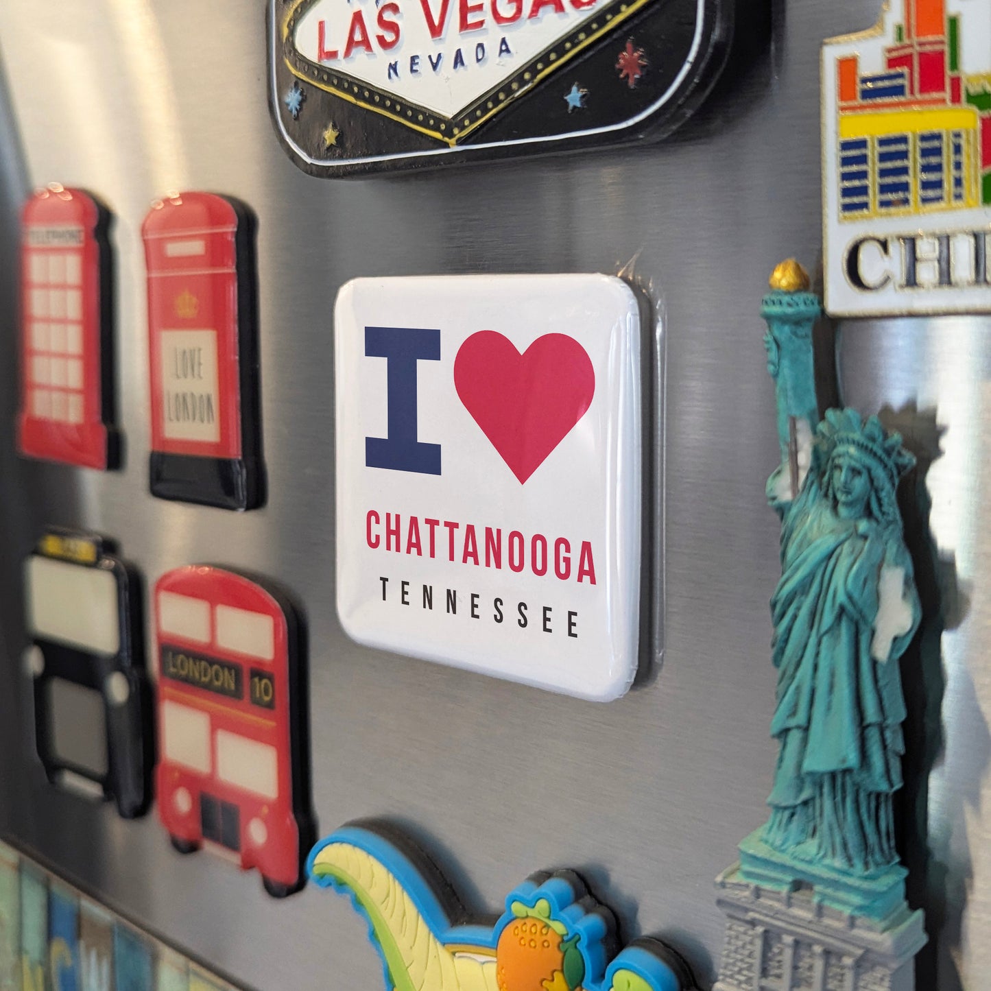 Chattanooga Tennessee Magnet | Scenic City | 2×2 | Made in Canada