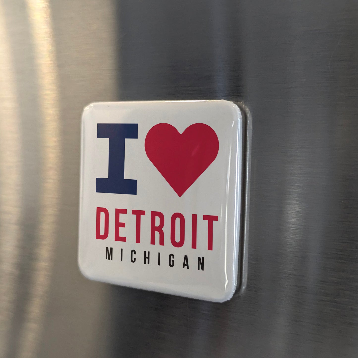Detroit Michigan Magnet | Motor City | 2×2 | Made in Canada