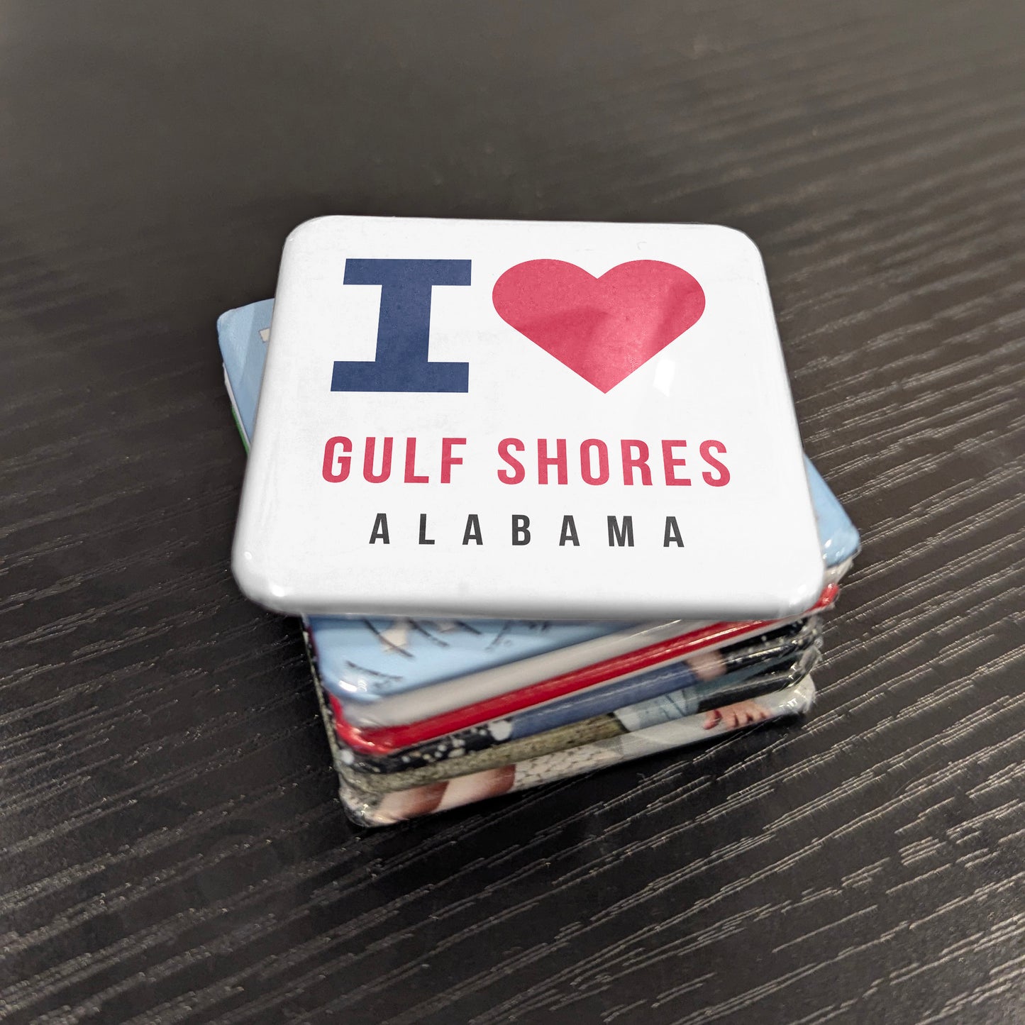 Gulf Shores Alabama Magnet | White Sand Beach Capital | 2×2 | Made in Canada