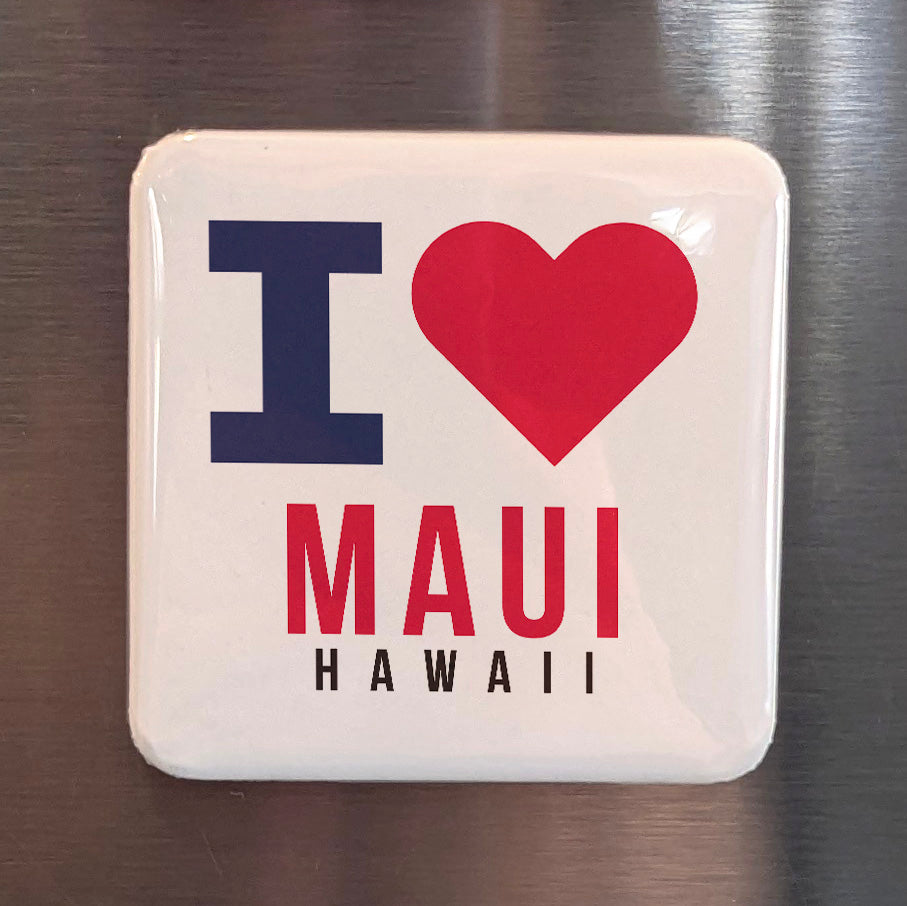 Maui Hawaii Magnet | Valley Isle | 2×2 | Made in Canada