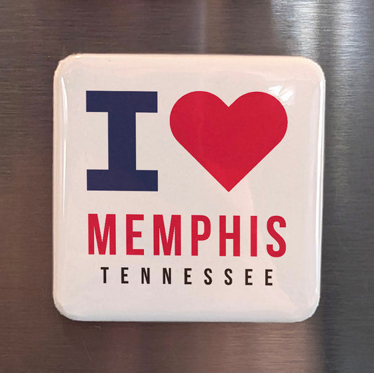Memphis Tennessee Magnet | Home of the Blues | 2×2 | Made in Canada - PhiloPerse