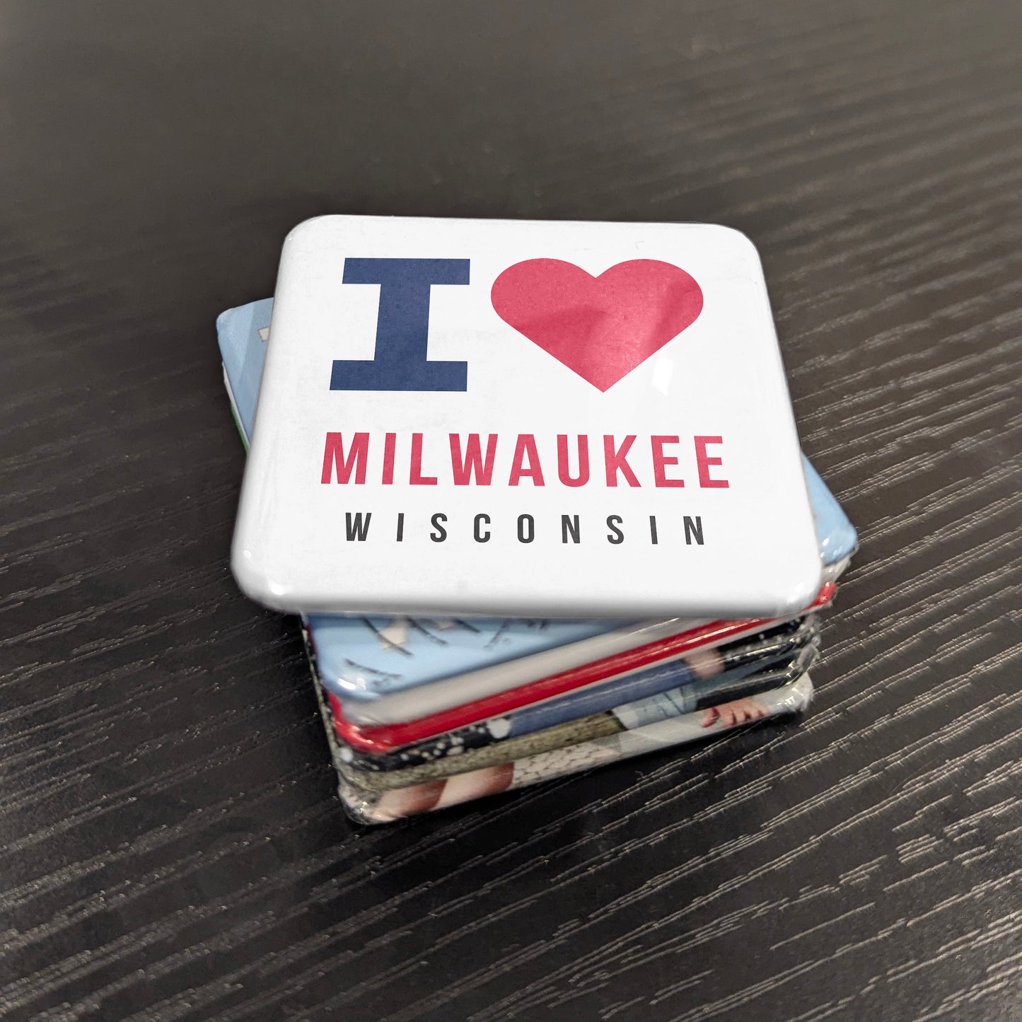 Milwaukee Wisconsin Magnet | Cream City | 2×2 | Made in Canada - PhiloPerse