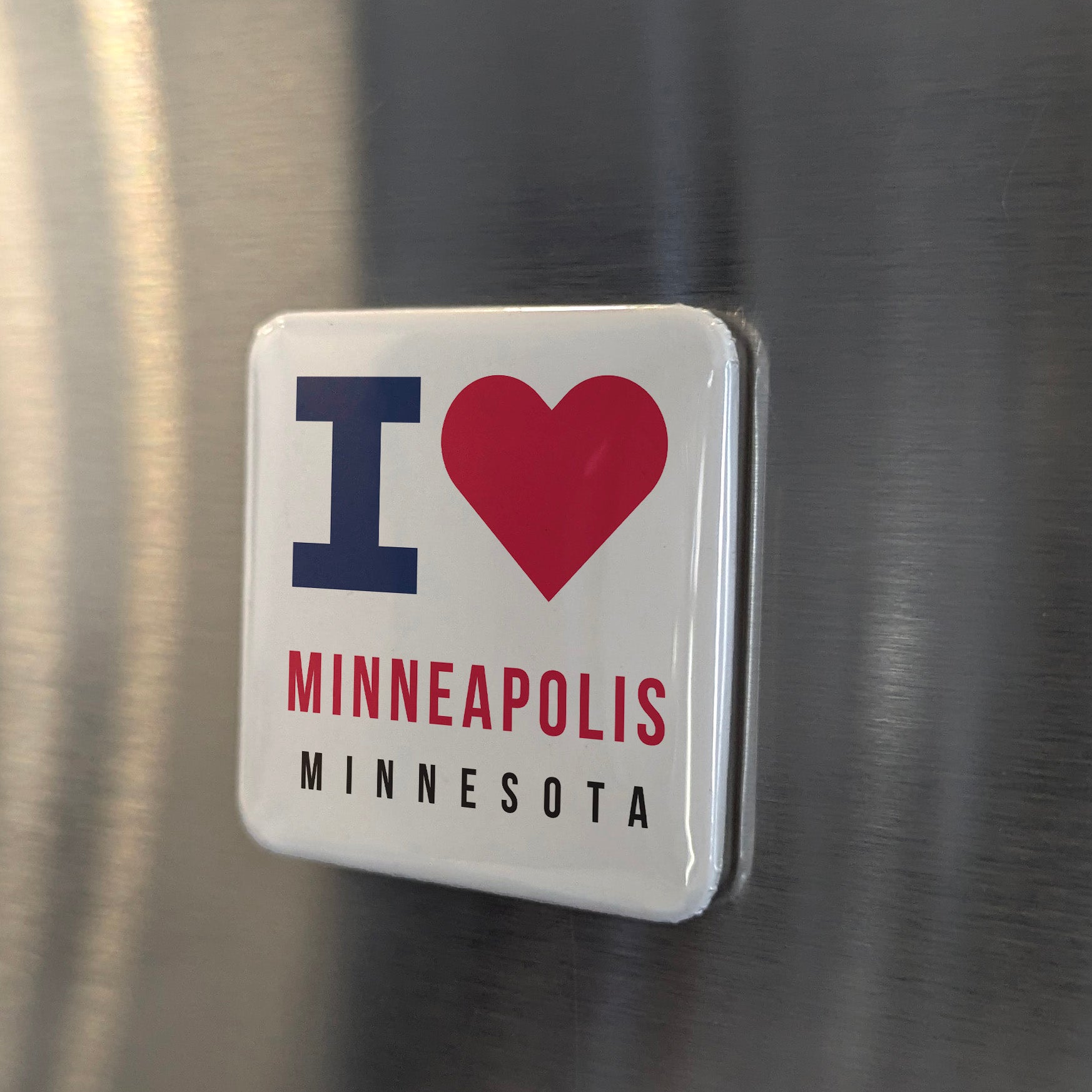 Minneapolis Minnesota Magnet | City of Lakes | 2×2 | Made in Canada - PhiloPerse