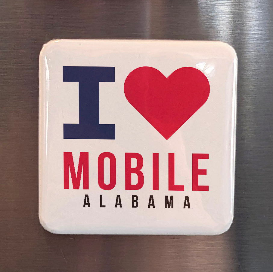 Mobile Alabama Magnet | Azalea City | 2×2 | Made in Canada - PhiloPerse