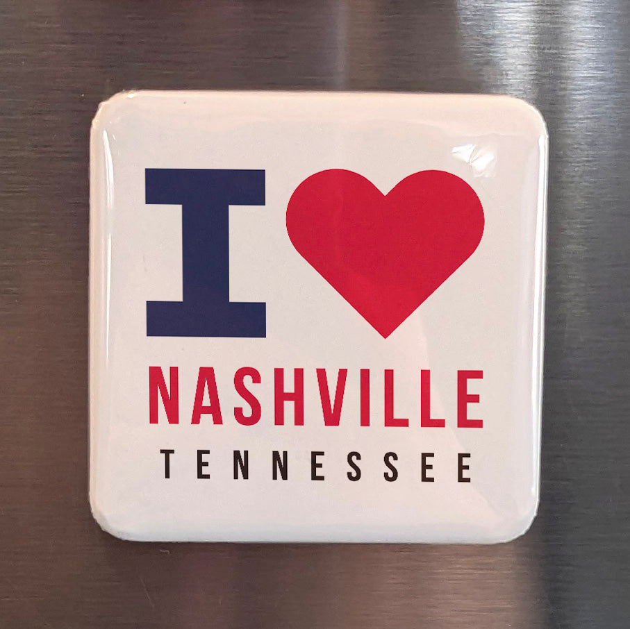 Nashville Tennessee Magnet | Music City | 2×2 | Made in Canada - PhiloPerse