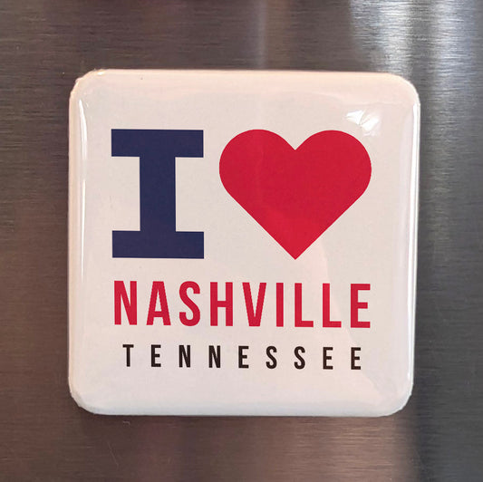 Nashville Tennessee Magnet | Music City | 2×2 | Made in Canada - PhiloPerse