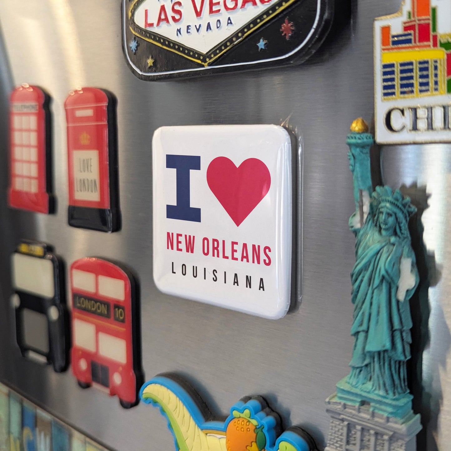 New Orleans Louisiana Magnet | Crescent City | 2×2 | Made in Canada - PhiloPerse