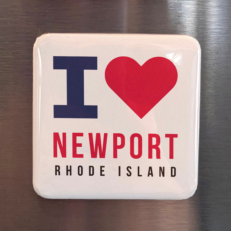 Newport Rhode Island Magnet | City by the Sea | 2×2 | Made in Canada - PhiloPerse