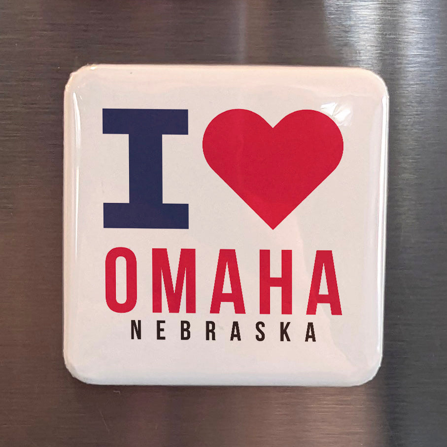 Omaha Nebraska Magnet | Gateway to the West | 2×2 | Made in Canada - PhiloPerse