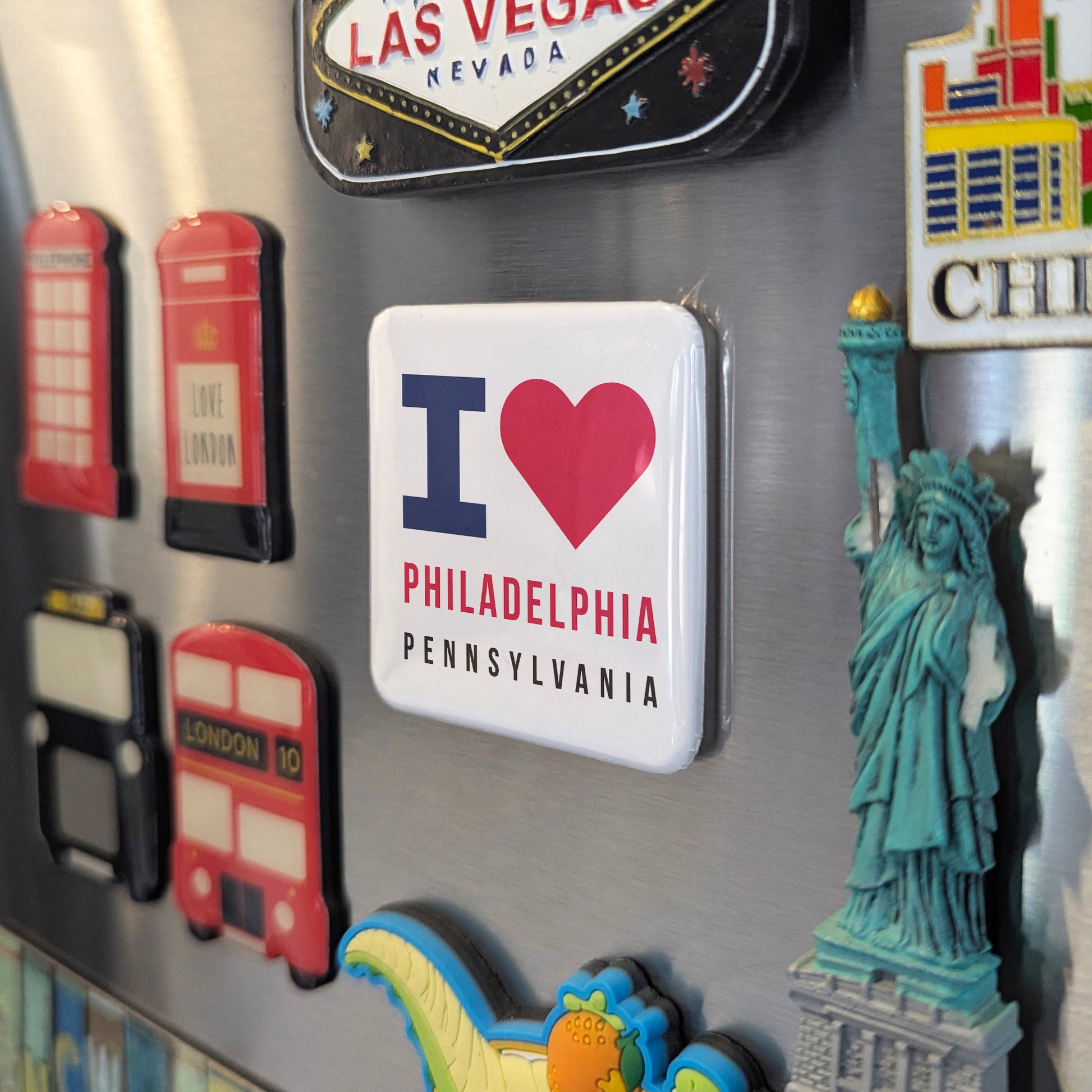 Philadelphia Pennsylvania Magnet | City of Brotherly Love | 2×2 | Made in Canada - PhiloPerse