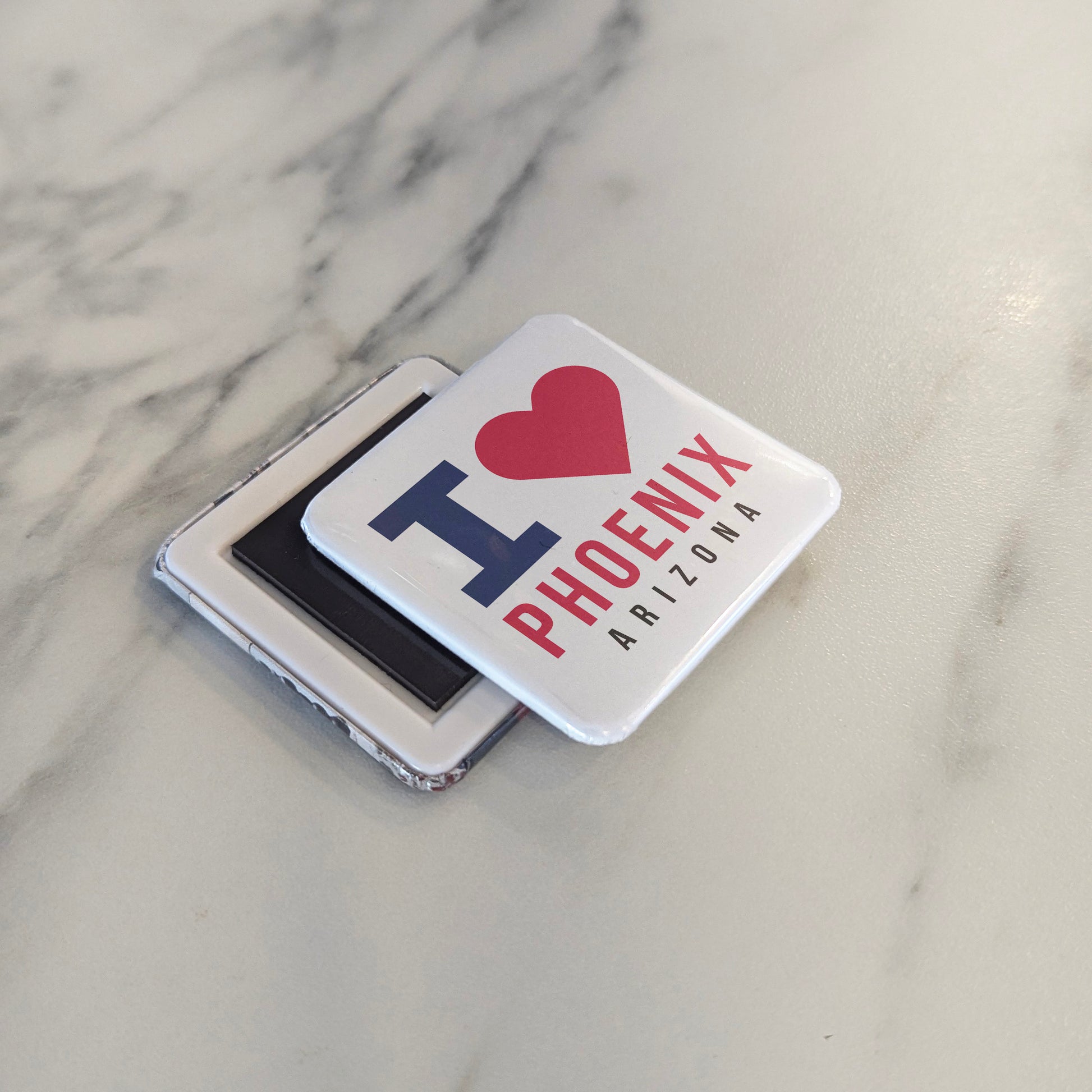 Phoenix Arizona Magnet | I Love Phoenix | 2×2 | Made in Canada - PhiloPerse