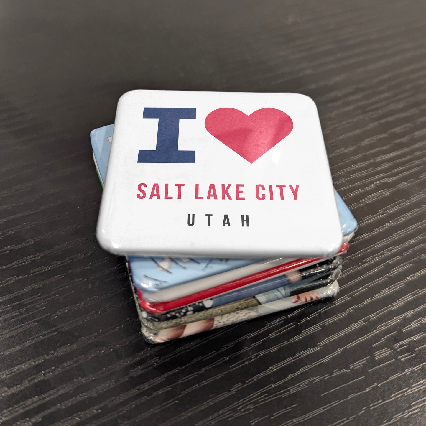 Salt Lake City Utah Magnet | Crossroads of the West | 2×2 | Made in Canada - PhiloPerse