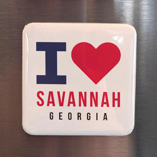 Savannah Georgia Magnet | Hostess City of the South | 2×2 | Made in Canada - PhiloPerse