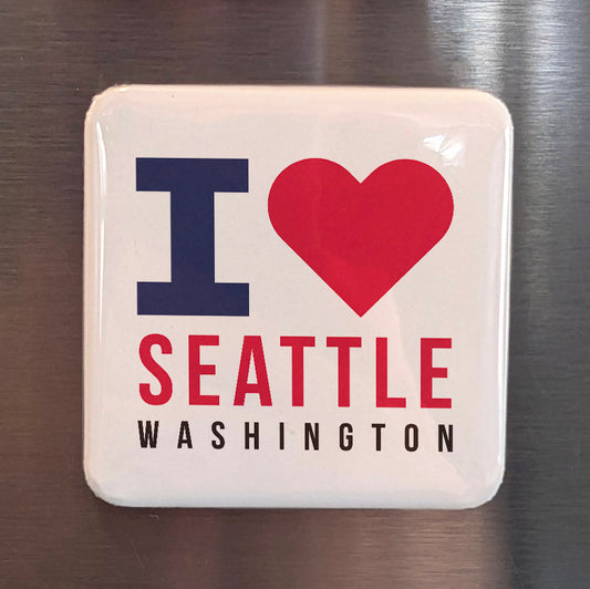 Seattle Washington Magnet | The Emerald City | 2×2 | Made in Canada - PhiloPerse