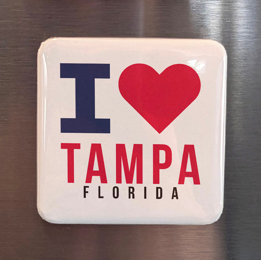 Tampa Florida Magnet | The Cigar City | 2×2 | Made in Canada - PhiloPerse