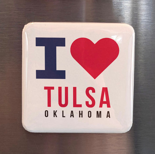 Tulsa Oklahoma Magnet | Oil Capital of the World | 2×2 | Made in Canada - PhiloPerse